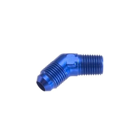 Red Horse Performance -12 45 DEGREE MALE ADAPTER TO -12 (3/4") NPT MALE - BLUE 823-12-12-1